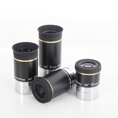 1.25'' 66 Degree UWA Fully Multi-coated FMC Telescope Eyepiece 6mm/9mm/15mm/20mm