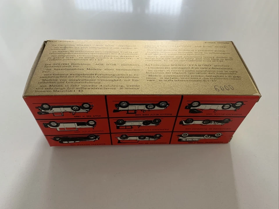 SOLIDO l'age d'or delage D8 120 1939 - Immagine 4 di 4