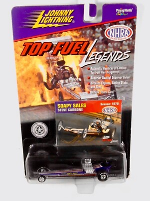 Johnny Lightning Top Fuel Legends Soapy Sales Steve Carbone 1970 1:64 Scale