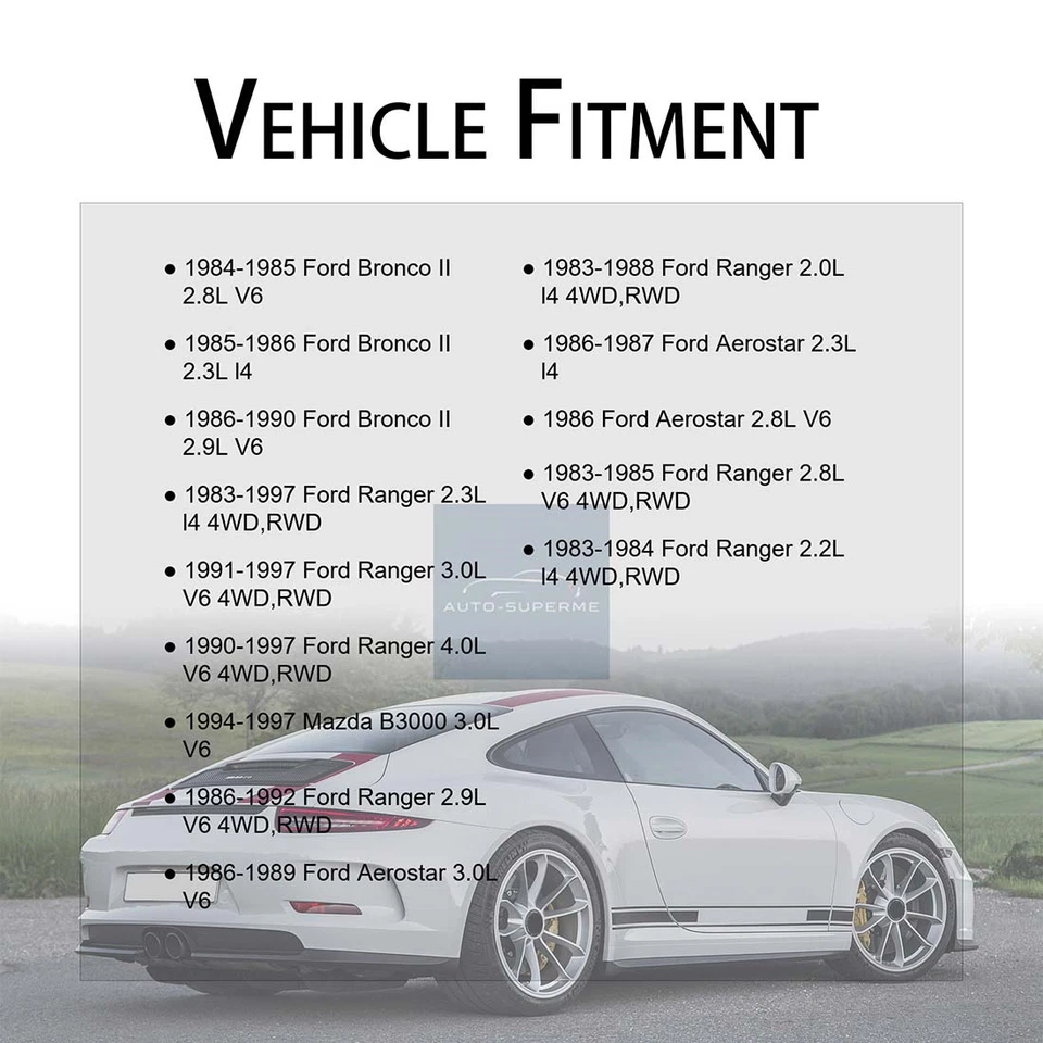 2X Tambor de freno trasero centrado para Ford Ranger Ford Bronco II 1983 1984 1990 1997 Foto 2 de 4