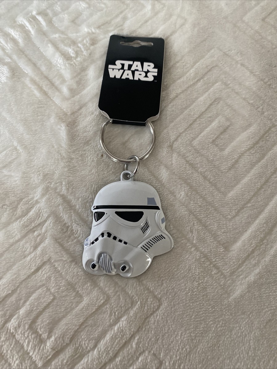 Star Wars Storm Trooper Metal Key Chain Black White Lucasfilm Ltd