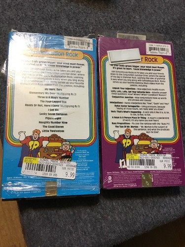 School House Rock 2 VHS Video Tapes Multiplication and Grammar Excellent Tested - Picture 4 of 4