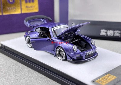 TG PGM 1:64 Purple RWB 930 Classic Sports Model Diecast Metal Car New