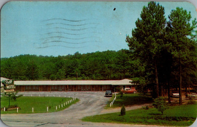 Vtg Postcard Polk Motel, Highway 278, 6 and 101, Rockmart, Georgia