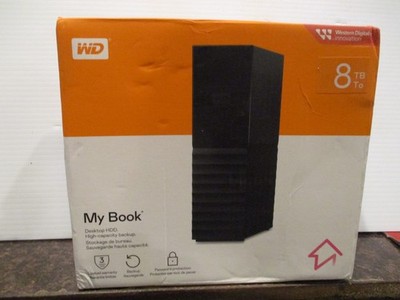 Western Digital - 8TB External Hard Drive, My Book HDD - WDBBGB0080HBK