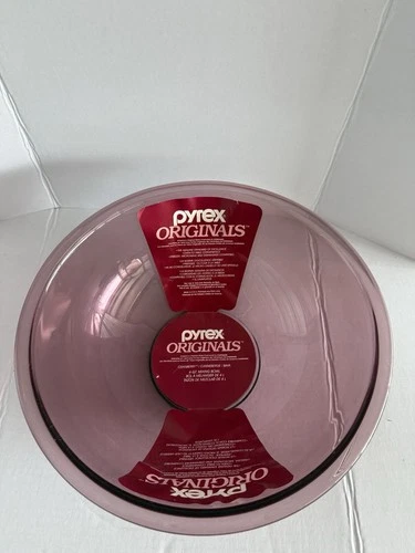 Pyrex #326 Mixing Bowl Cranberry Glass 12" Round 4qt New Old Stock
