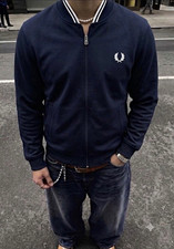 Fred Perry Herren Trainingsjacke blau Gr. S F...