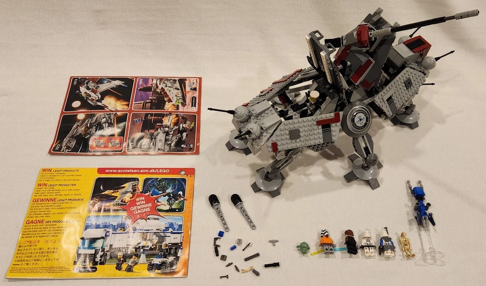 Lego 7675 AT-TE Walker - SW: Clone Wars - Rotta+, abierto, comp - instalación dañada Foto 2 de 4