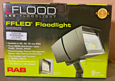 RAB FFLED26/480 LED Flood Light 26W 480V 5000K Bronze 7x6 Commercial NOS