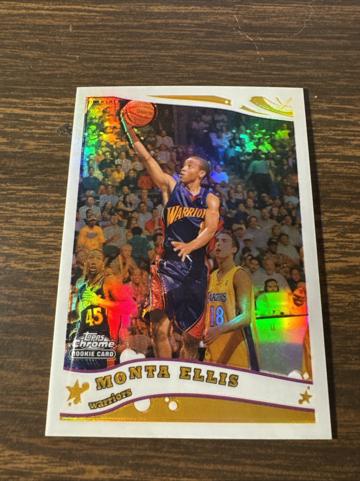 2005-06 Topps Chrome Monta Ellis Refractor 483/999 Rookie RC #215 Warriors