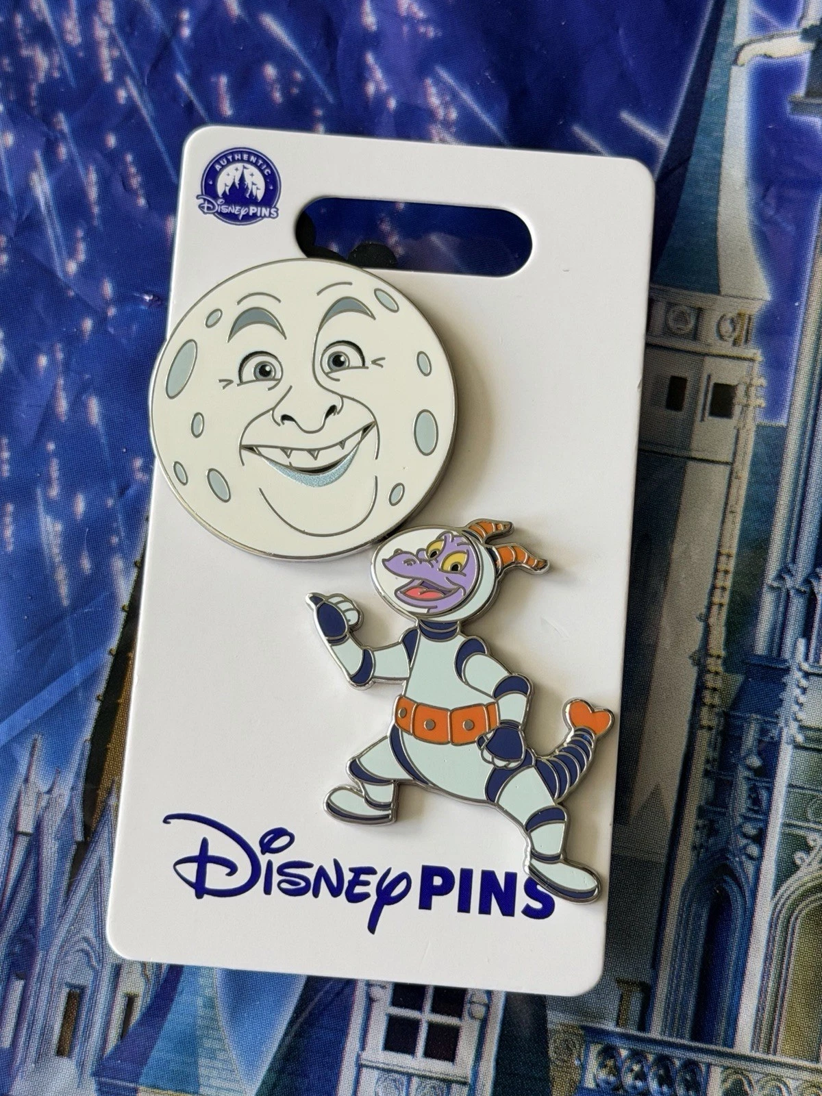 2026 Disney Parks EPCOT Figment Astronaut & Moon 2 Pin Set OE