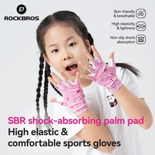 ROCKBROS Children Sports Bicycle Gloves Non-Slip SBR Pads Bike Cycling Gloves