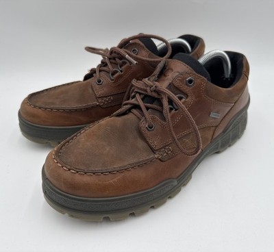 ECCO Men s Track 25 Low Waterproof Gore-Tex Leather Shoes Brown Sz 10 NO INSOLES