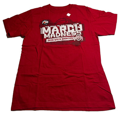 Adidas Ohio State Buckeyes March Madness T-Shirt Red Men s Size Large NEW