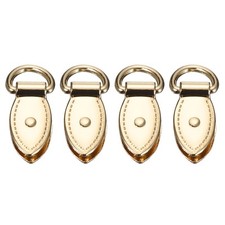 4Pcs Bag Side Clip Buckle Purse Strap Chain Connector Gold 30mm