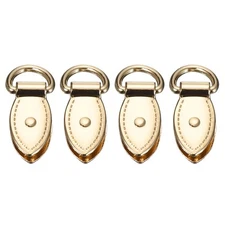 4Pcs Bag Side Clip Buckle Purse Strap Chain Connector Gold 30mm