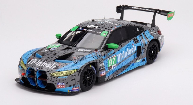 Miniature BMW M4 GT3 #97 Top Speed en résine injectée 1/18 de prestige pour collectionneur