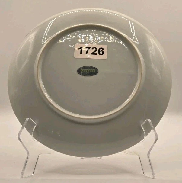 Antiguo Medallón China Exportación Familia Rosa Floral Plato TOYO Foto 4 de 4