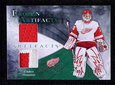 2010 Artifacts Frozen Jersey Emerald Jersey/Patch 19/25 Chris Osgood Patch 0c3