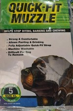 Four Paws Quick Fit Muzzle New Sz 5 -XL Breeds Black