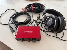 Focusrite Scarlett Solo 3rd Gen - WITH HEADPHONES AND WIRES
