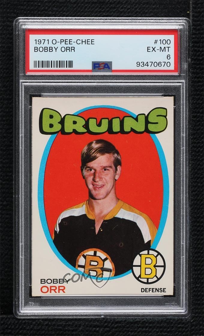 1971-72 O-Pee-Chee Bobby Orr #100 PSA 6 HOF 0q4x