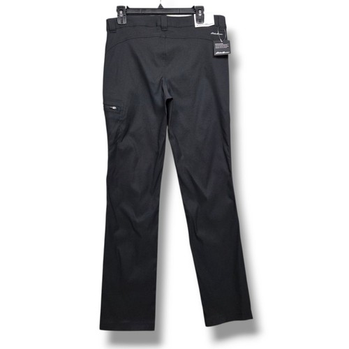Eddie Bauer Ranier Hose Damen 8 schwarz gerade mittlere Leibhöhe DWR UPF 50 - Bild 4 von 11