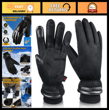 Waterproof Thermal Insulated Winter Gloves for Men  Women - Touchscreen Ski Sno
