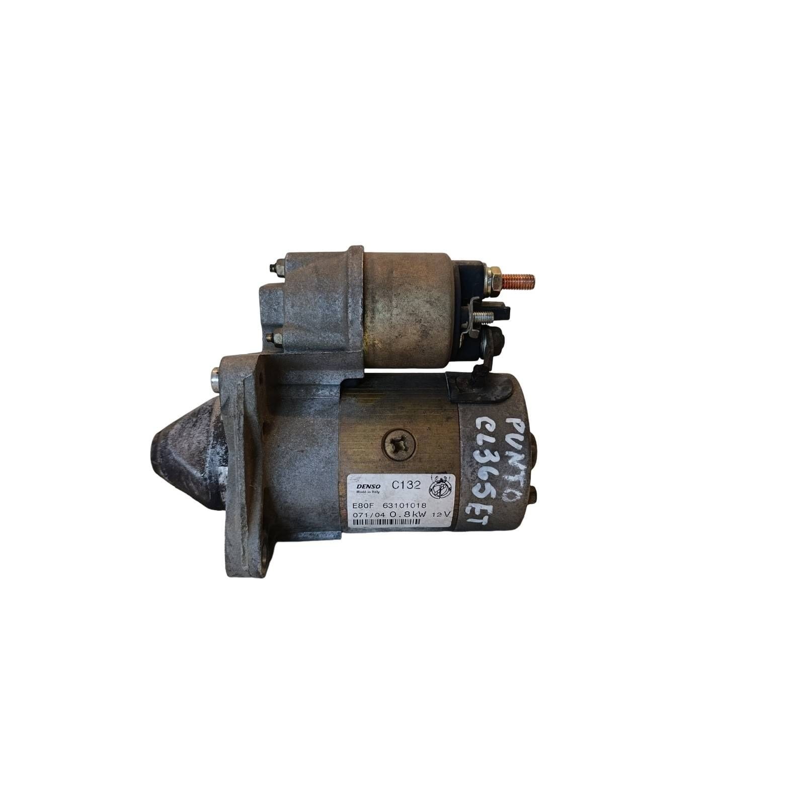 Motorino di avviamento FIAT PUNTO 1999-2005 E80F 51890633 63101018 C132 Denso