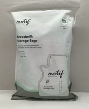Motif Medical Breastmilk Storage Bags 100 Count BPA Free Leak Proof NEW Sealed
