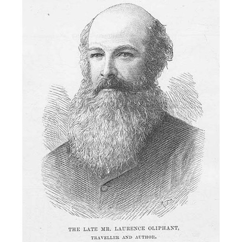 Laurence Oliphant Traveller & Author - Antique Print 1889