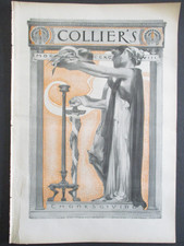 1898 COLLIER'S SCARCE 'THANKSGIVING' J.C. LEYENDECKER SPORT FOOTBALL REMINGTON