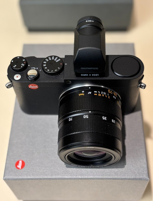 Leica X Vario (Typ 107) Mint + Olympus VF-2 Electronic Viewfinder Mint