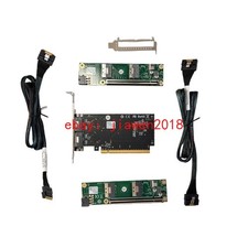 External PCI Express x16 to SFF-8654 Adapter 2 PCI-E X8  2 Baseplate 70CM Cable