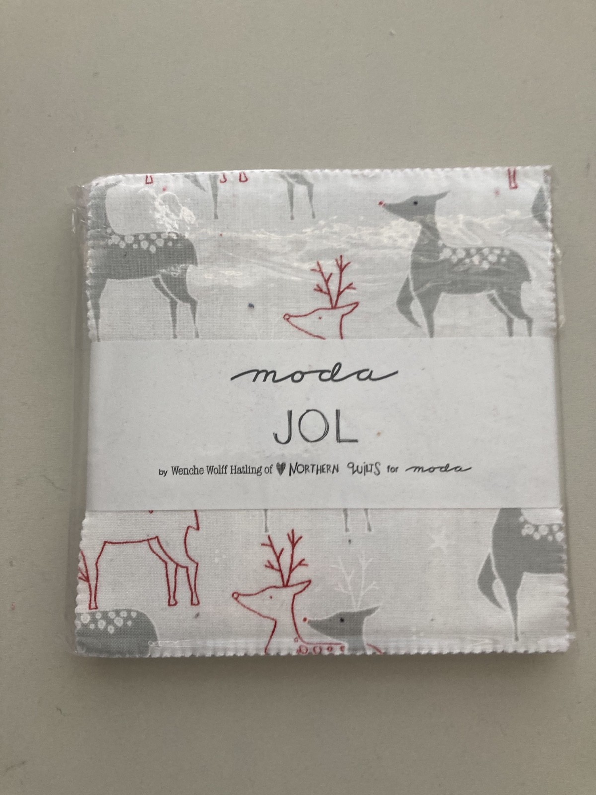 JOL by Wenche Wolff Hatling Quilting Fabric 5" Charm Pack, 42 pcs ~ Christmas