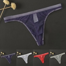 Uomo Sexy Hot Moda T-Back Perizoma Slip Mutandina Intimo Spogliarellista Tasca