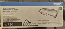 New Opened Box Brother Genuine TN750 Black High-yield Printer Toner Cartridge