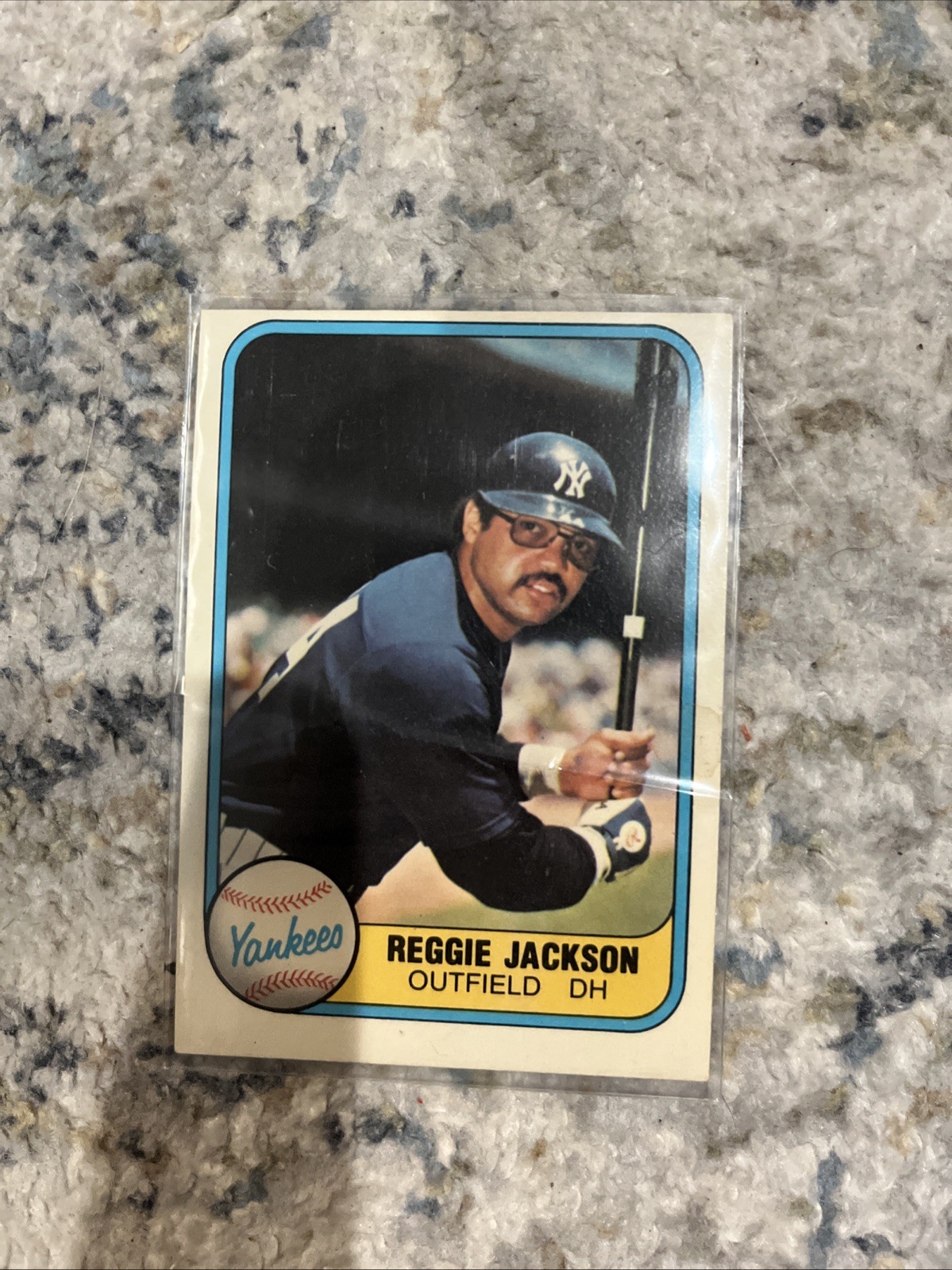 1981 Fleer - Reggie Jackson #79 Batting