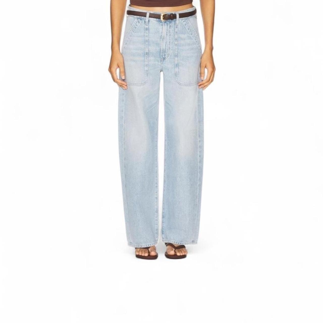 Citizens of Humanity Ayla Cargo Jeans Size 23 Cloud Nine Light Blue NWOT