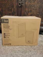 Dual Electronics LU43PB 3-Way High Performance Outdoor Indoor Speakers  Brand Ne