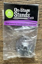 On-Stage TM08C Mic Stand Male Flange Mount w/ Pad. Chrome