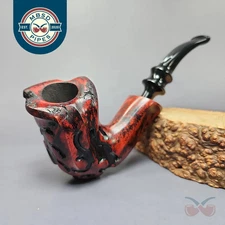 Nording Fantasy Partially Rusticated Freehand Estate Briar Pipe, Unsmoked