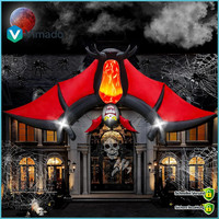 Aufblasbare Halloween Dekoration Fledermaus 11 FT Mit Licht FüR Garten Hof Rasen