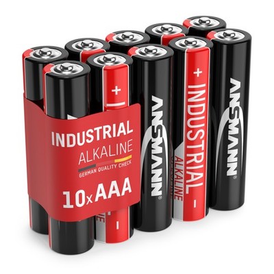 10x ANSMANN Industrial Batterie AAA Micro 1,5V - LR3 Alkaline (10 Stück)