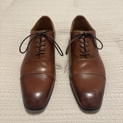 Florsheim Boys' Reveal Cap Toe Oxford Jr. Cognac Leather Men Size 11