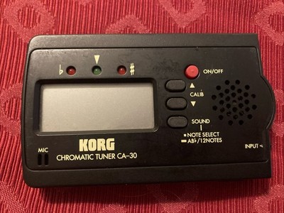 KORG Chromatic Tuner CA-30 Tested Working.  With Owners Manual