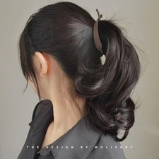 2pcs Simple Fashion Banana Clip Ponytail Hair Clip Elegant Hair Accessories - Image 5