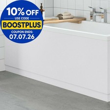 Modern Bathroom 1700mm Front Bath Panel 18mm MDF White Gloss Plinth Easy Cut