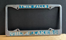Blue Lakes Volkswagen License Plate Frame Vintage VW dealership Twin Falls Idaho