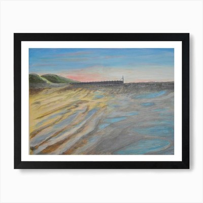 Last Light, West Runton Kunstdruck gerahmt Wandbild Poster Leinwanddruck Bild